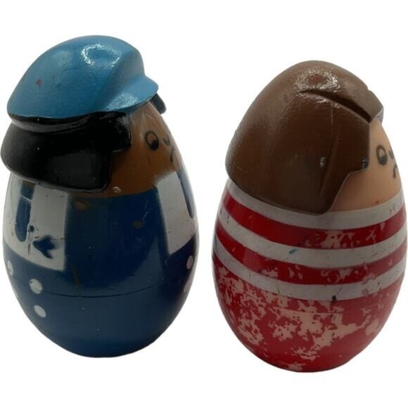 Tonka Toddler Peek A Boo Face Changing Finger Puppet Egg Shape Weeble Figures - Picture 2 of 6